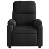 vidaXL Electric Massage Recliner Chair Black Microfibre Fabric