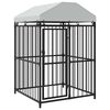 vidaXL Outdoor Dog Kennel with Roof 120x120x150 cm
