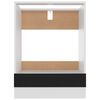 vidaXL Oven Cabinet Lyon Black 60x46x81.5 cm Engineered Wood
