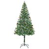 vidaXL Artificial Pre-lit Christmas Tree with Pinecones 180 cm