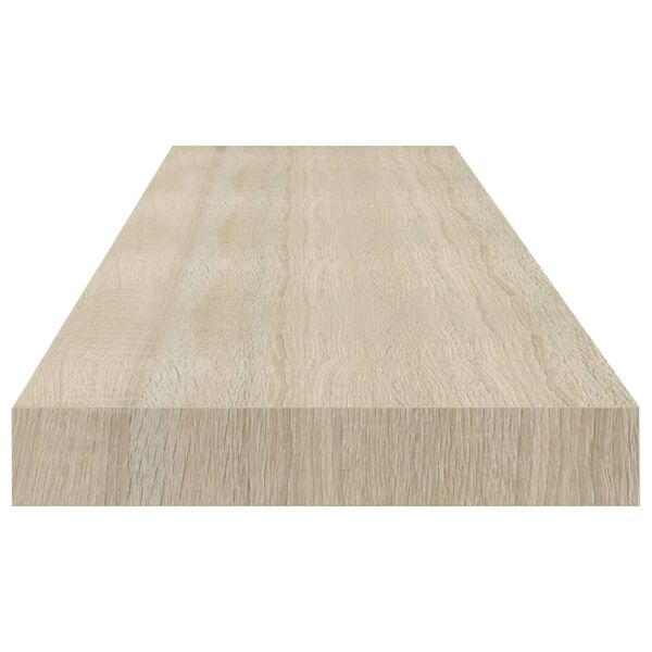 vidaXL Floating Wall Shelves 2 pcs Oak 90x23.5x3.8 cm MDF