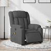 vidaXL Electric Massage Recliner Chair Dark Grey Fabric