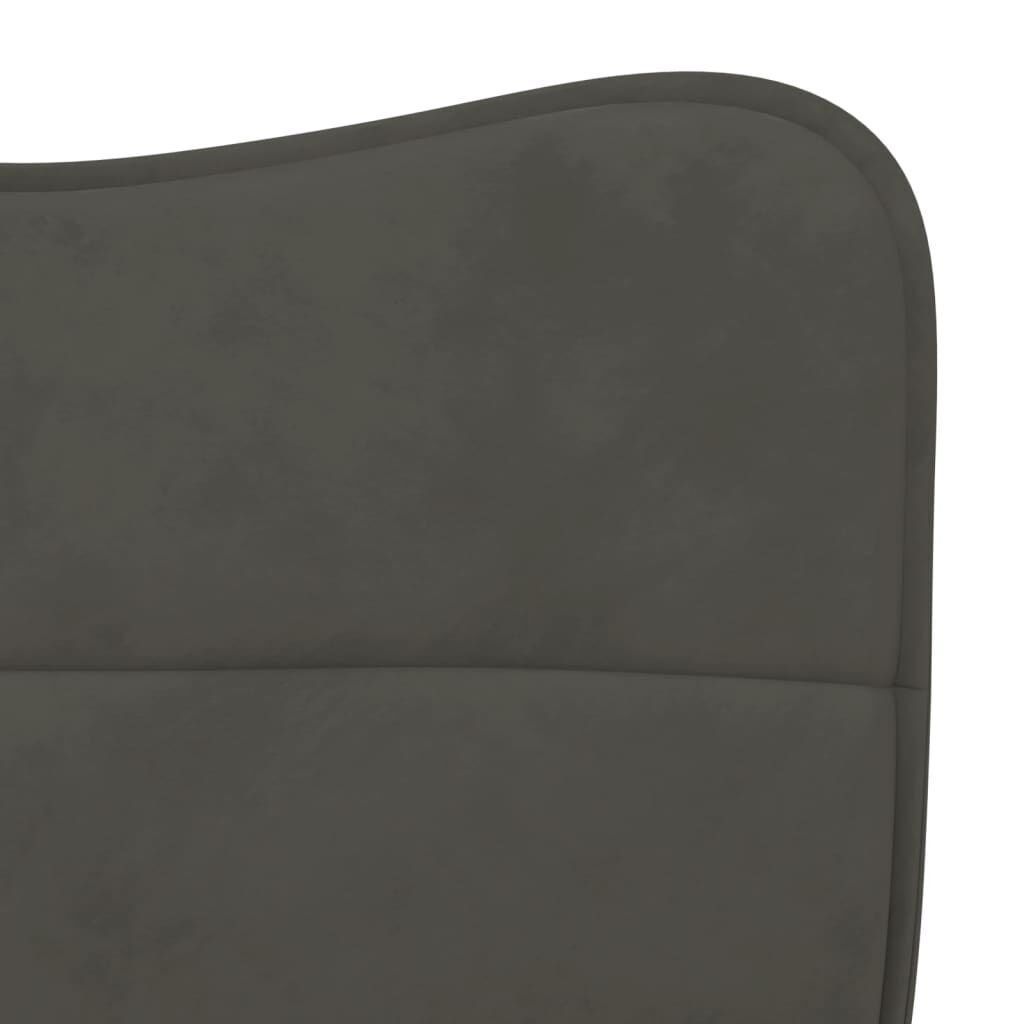 vidaXL Dining Chairs 2 pcs Dark Grey Velvet