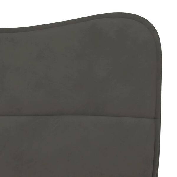 vidaXL Dining Chairs 2 pcs Dark Grey Velvet