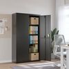 vidaXL File Cabinet Black 105x40x180 cm Steel
