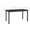vidaXL 10 Piece Garden Dining Set Black and Anthracite