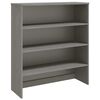vidaXL Top for Highboard HAMAR Light Grey 90x30x100cm Solid Wood Pine