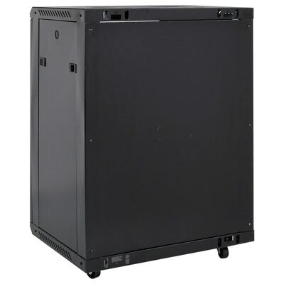 vidaXL 15U Network Cabinet with Swivel Feet 19" IP20 53x40x80 cm