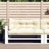 vidaXL Pallet Cushions 3 pcs Cream Fabric