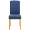 vidaXL Dining Chairs 4 pcs Blue Fabric