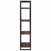 vidaXL 4-Tier Bookcase 80x40x180 cm Solid Reclaimed Wood