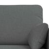 vidaXL Sofa 2 pcs Dark Grey 139 x 78 x 80 cm Fabric