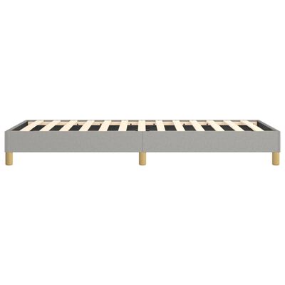 vidaXL Box Spring Bed Frame Light Grey 100x203 cm Twin XL Fabric