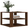 vidaXL Coffee Table Brown Oak 59.5x59.5x40 cm Engineered Wood