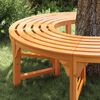 vidaXL Tree Bench 2 pcs Natural 160 x 80 x 45cm Solid Eucalyptus Wood