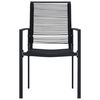 vidaXL Garden Chairs 2 pcs PVC Rattan Black