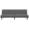vidaXL 2-Seater Sofa Bed Dark Grey Velvet