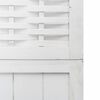 vidaXL Room Divider 4 Panels White Solid Wood Paulownia