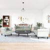 vidaXL 3 Piece Sofa Set Dark Green Velvet