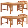 vidaXL Tree Bench 2 pcs Natural 160 x 80 x 45cm Solid Eucalyptus Wood
