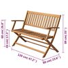 vidaXL Garden Bench 120 cm Solid Acacia Wood