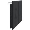 vidaXL Headboard Cushion "Zadar" Black 137 cm Double Faux Leather