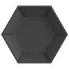 vidaXL Fire Pit Black 100 x 100 x 28 cm Steel