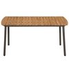 vidaXL 7 Piece Garden Dining Set Poly Rattan Brown