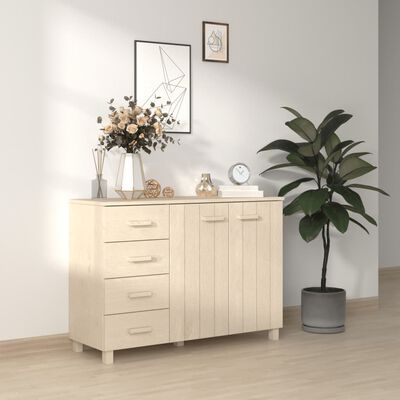 vidaXL Sideboard HAMAR Honey Brown 113x40x80 cm Solid Wood Pine