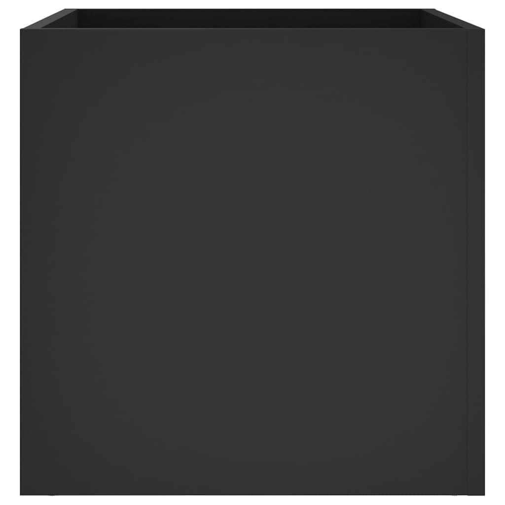 vidaXL Planter Box Black 40x40x40 cm Engineered Wood