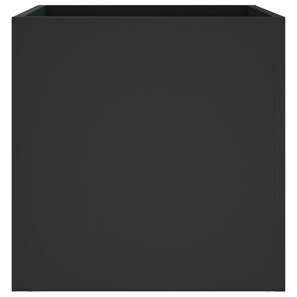 vidaXL Planter Box Black 40x40x40 cm Engineered Wood