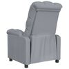 vidaXL Recliner Chair Light Grey Fabric