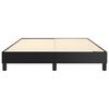 vidaXL Box Spring Bed Frame Black Queen Faux Leather
