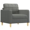vidaXL 4 Piece Sofa Set with Cushions Dark Grey Fabric