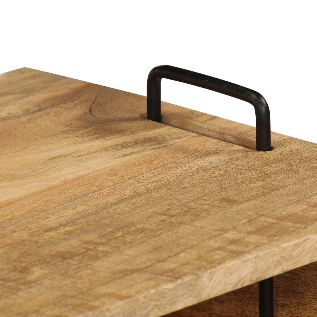 vidaXL Coffee Table Solid Mango Wood 100x60x45 cm