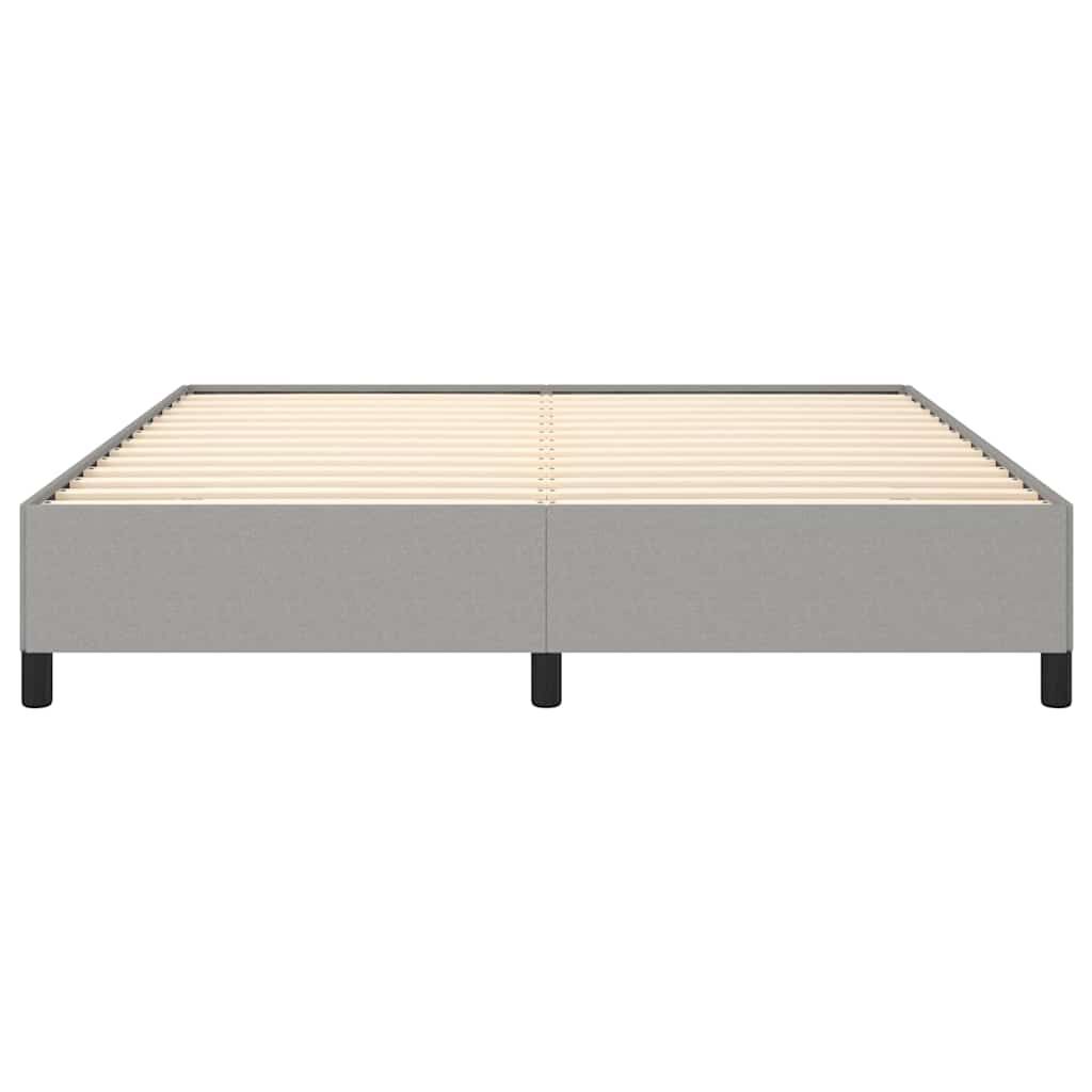 vidaXL Bed Frame without Mattress Light Grey California King Fabric