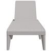 vidaXL Sun Lounger Grey 186x60x29 cm PP