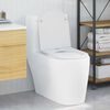 vidaXL Quick Release Toilet suitable for Seat White 44 x 36.4 x 3.4 cm Duroplast