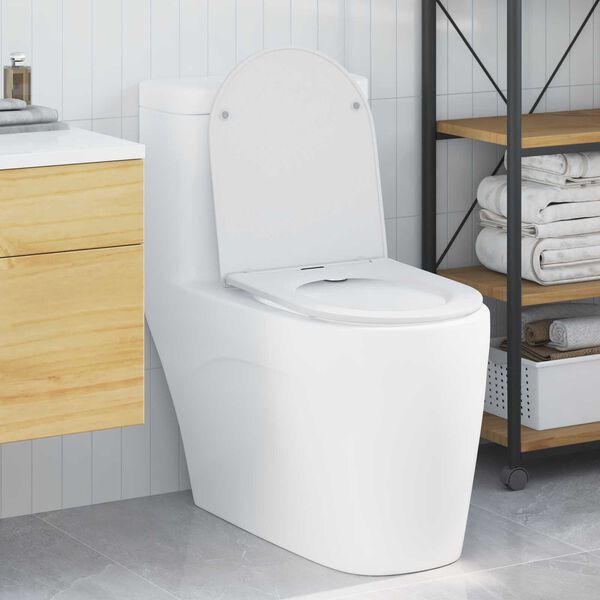 vidaXL Quick Release Toilet suitable for Seat White 44 x 36.4 x 3.4 cm Duroplast