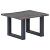 vidaXL Coffee Table with Live Edges Grey 60x60x40 cm Solid Acacia Wood