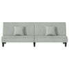 vidaXL Sofa Bed Light Grey Velvet