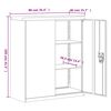 vidaXL File Cabinet White 90x40x105 cm Steel