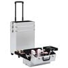 vidaXL Make-up Trolley Aluminium Silver