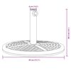 vidaXL Parasol Base for Ø38 / 48 mm Poles 12 kg Round