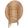 vidaXL 5 Piece Folding Outdoor Dining Set with Cushions Bamboo