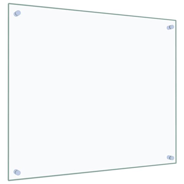 vidaXL Kitchen Backsplash Transparent 70 x 60 cm Tempered Glass