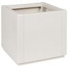 vidaXL Garden Planter White 36 x 36 x 35 cm Polypropylene