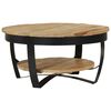 vidaXL Coffee Table Solid Rough Mango Wood 65x32 cm
