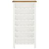vidaXL Wine Cabinet 56x32x110 cm Solid Oak Wood