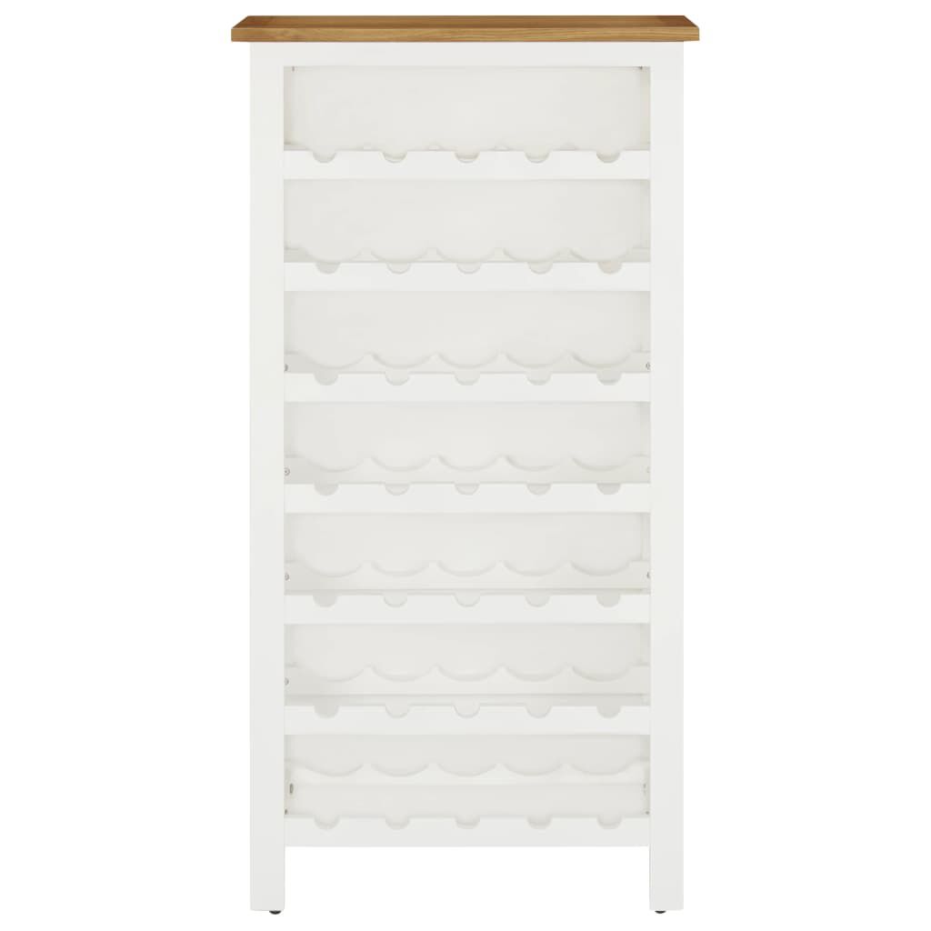 vidaXL Wine Cabinet 56x32x110 cm Solid Oak Wood